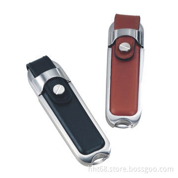Leather bootable USB flash 2.0 pen drives, free logo design and free samples, CE and RoHS certified